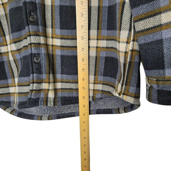 Freedom Foundry Plaid Heritage Print Sherpa Lined Fleece Shirt Jacket‎ Shacket M - Picture 7 of 9